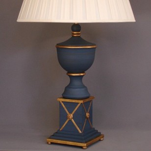Bespoke classic ADAM FINIAL table lamp.